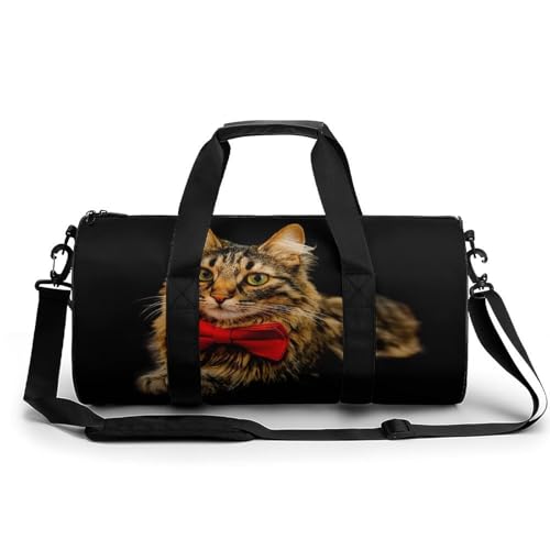 Sac de sport gym chat et grand sac de voyage week-end duffel léger 45cm