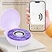 Zunate Shell Speaker, LED Seashell Small Bluetooth Speaker, Mini Portable Bluetooth Speakerwith 7 Ambient Lights, Mini Bluetooth Shower Speaker, Bluetooth Music Player for Home (P)
