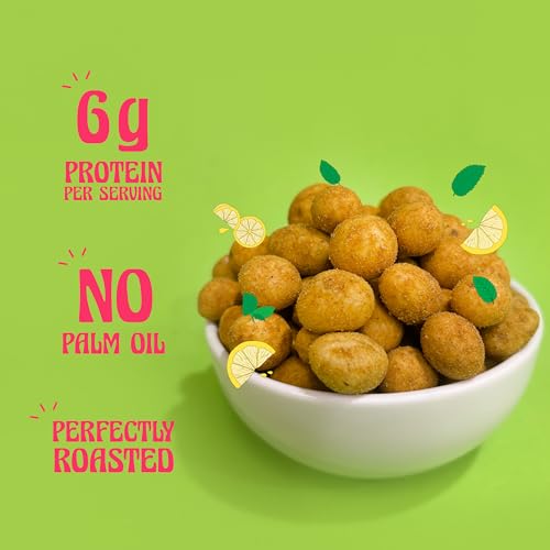 Image of Taali Crispy Coated Peanuts | 140 gm (Pack of 10) | Nimboo Pudina | Healthy Tasty Snacks | 100% Veg., Gluten Free, No Cholesterol, No Trans-Fat