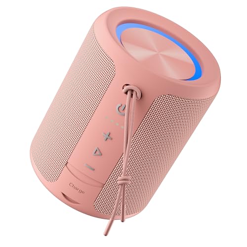 DUDGSIS Portable Bluetooth Speaker (Pink)