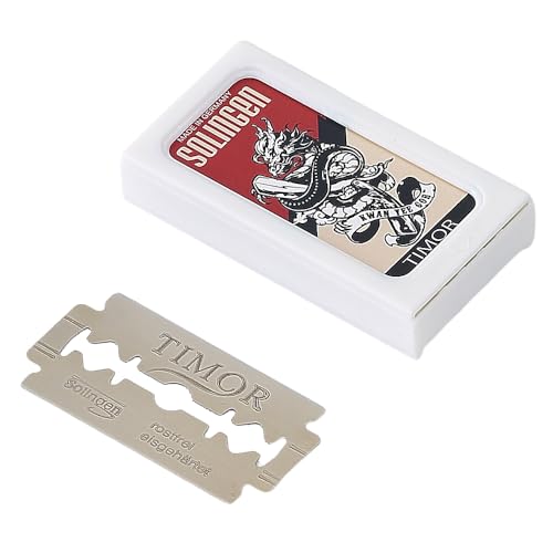 German Solingen Double Edge Razor Blades，1 Count Safety Platinum Shave(Pack of 10)