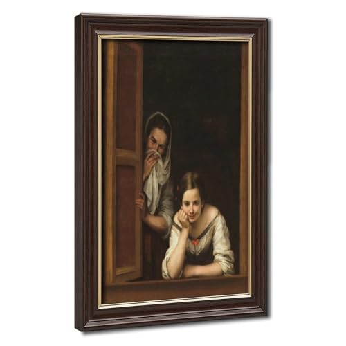 Toile Bartolome Esteban Murillo 1675 tableau bureau cadre suspendre 30x45cm