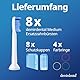 8er demirdental Aufsätze passend für Philips Sonicare Ersatzbürsten ProResults Medium Bürstenköpfe, für täglich präzise Zahnreinigung, entspricht HX6018
