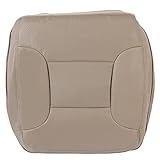 KUAFU Seat Bottom Cover Compatible with 1992-1996 Ford Bronco Eddie Bauer/XLT/XLT Sport/Nite Edition/ 4X4/ 2WD Artificial Leather Med Mocha Tan - Passenger Side