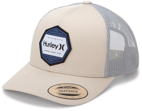 Image of Hurley Mens Hat Beach Break Trucker Water Resistant Baseball Cap | Durable Nylon Ripstop Withstands Sun, Salt and Surf, Adjustable Closure Delivers a Custom Fit for Waves or Streets