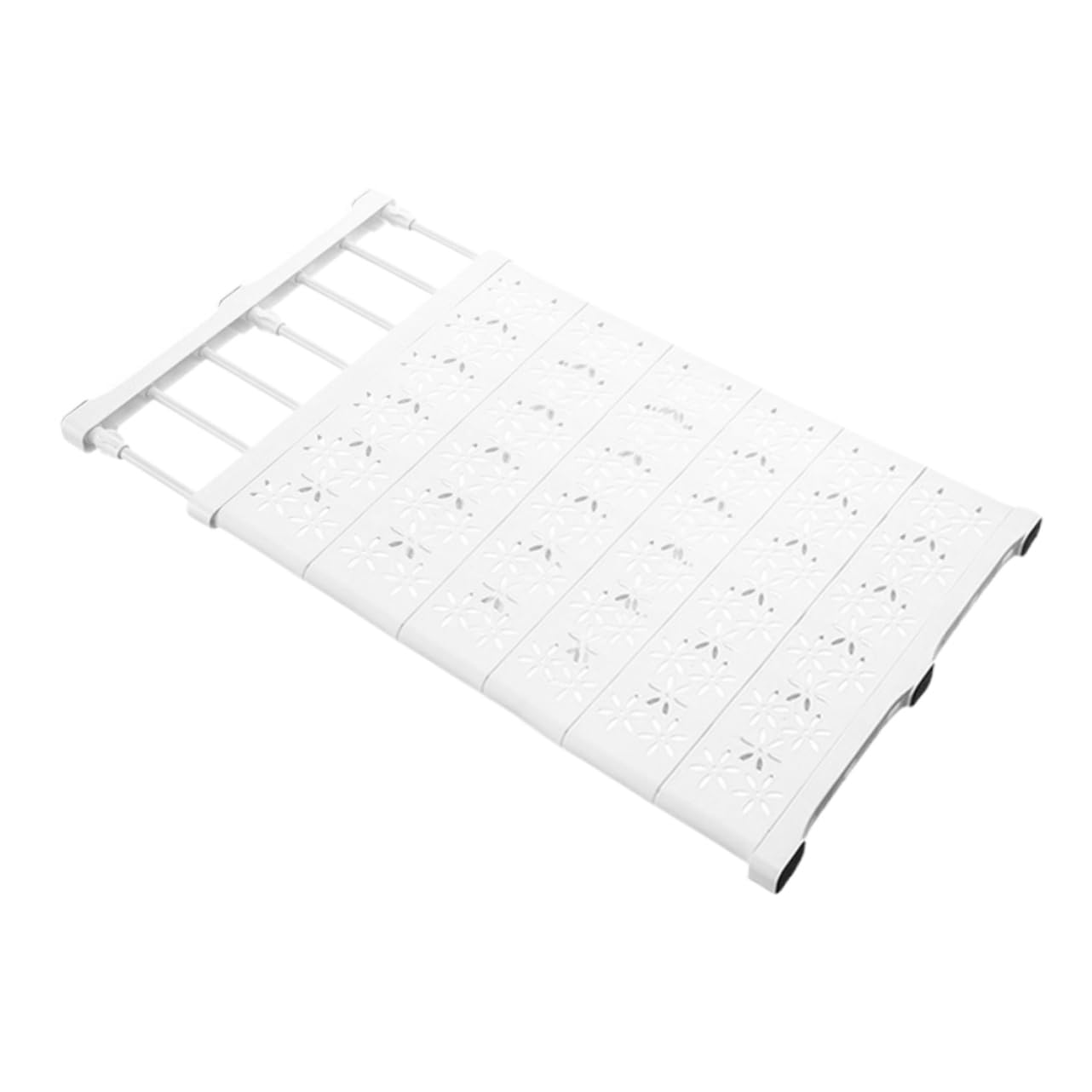 jojofuny Adjustable Closet Shelves Expandable Tension Shelf Organizer Divider for Cupboard
