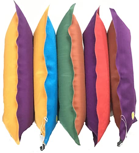 Image of Aim Emporium Inflatable Air Pillow with One Air Pump Different Color Both the Side Air Solid Travel Pillow (Two Air Pillow with One Air Pump)