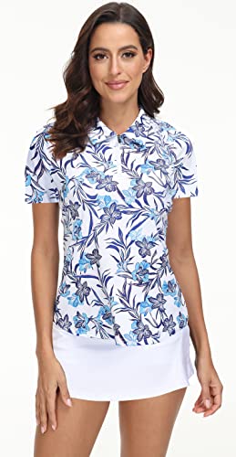 Trendimax Women's 2 Pack Short Sleeve Golf Polo Shirts Lightweight Quick Dry Athletic Summer Sport Tops #TOP1