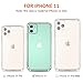 for iPhone 11 Case, Matone Crystal Clear Slim Protective Cover with Reinforced Corner Bumpers, Flexible Soft TPU Anti-Scratch Cases Compatible with Apple iPhone 11 (2019) 6.1-Inch