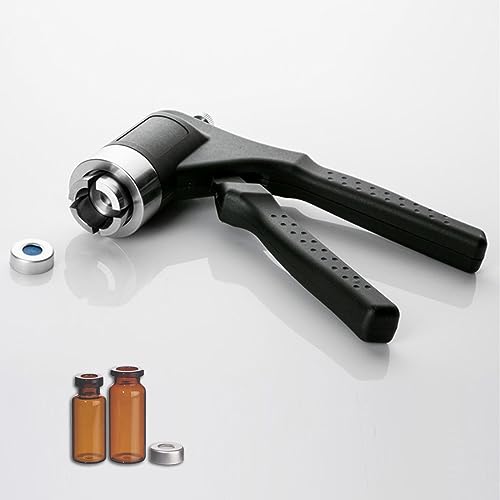 Flip Off Vial Crimper - 11mm/20mm, Manual Vial Crimper - Full Aluminum Cover, Bottle Cap Crimping Tool, Medical Capping Machine, 20-30 Bottles/Min,20mm