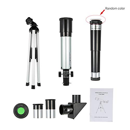 Tomshin Telescópio externo HD 90X 360x50mm telescópio astronômico de espaço refrativo telescópio mon