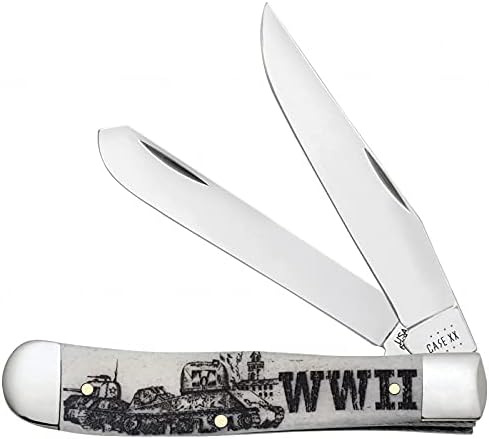Case Cutlery CA50950: Wwii Trapper Natural Bone