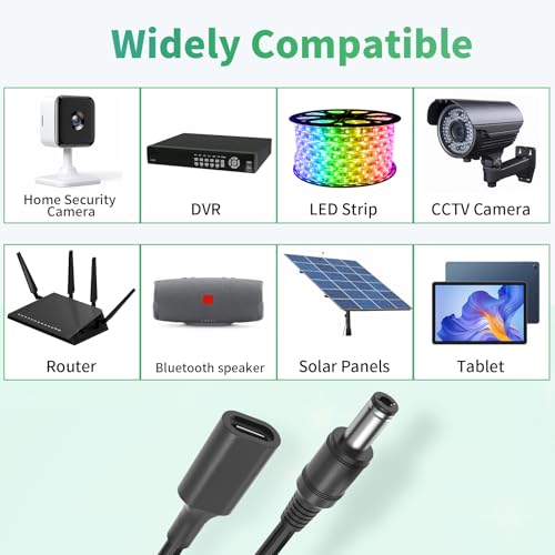 Adaptateur USB C vers CC 5,5 mm Évite l'Accumulation de Chargeurs - 3
