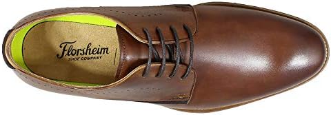 Florsheim Men's Uptown Plain Toe Oxford, Cognac Leather/Suede, 10 | Image 1