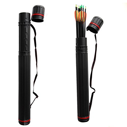 IRQ Arrow Quiver Tube for Back Shoulder 25" to 39" Adjustable Archery Case