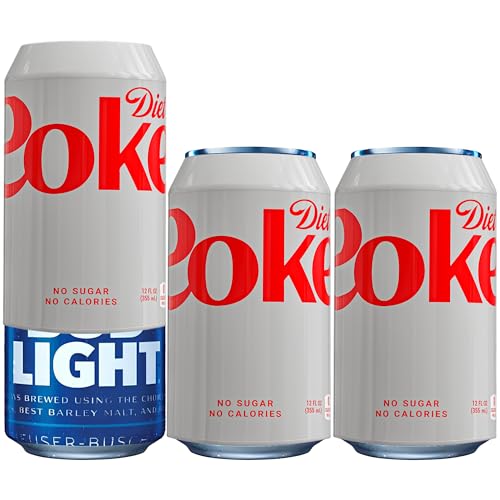 BeerSkin Skywin Silicone Can Covers that Look Like Soda - 3 Pack 12 oz (355ml) Reusable & Durable Soda Can Cover Fun Kozies for Cans for Camping Parties Outdoor Beach Accessories (Silver Diet)