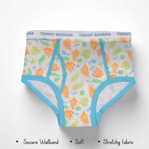 Tommy Bahama Boys 5-Pack Cotton Briefs - Soft, Tag Free Underwear Multipack for Kids and Toddlers3