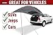 Portable Awning/Canopy/Sun Shade with Privacy Wall for Car/SUV/Camping/Beach/Etc.