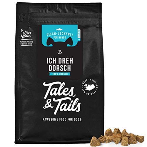 Tales & Tails Trainingsleckerli Fisch I Sorte: Dorsch I Monoprotein I 100% Fisch I nur 1 Zutat I getreidefrei I zuckerfrei I 70g I hohe Akzeptanz