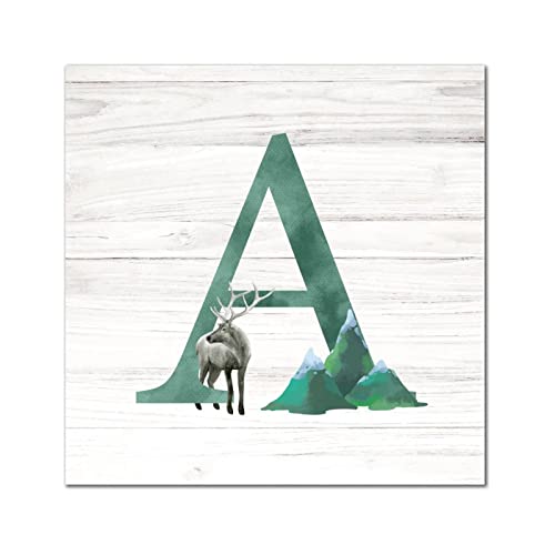 Lettres de l'alphabet monogramme bois lettre A suspendre décoration murale maison
