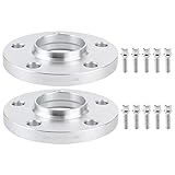 Paket Enthalten: Brandneues 2-teiliges, hochwertiges 15mm Nabenrad-Distanzstück aus Aluminium + 10 Radschrauben