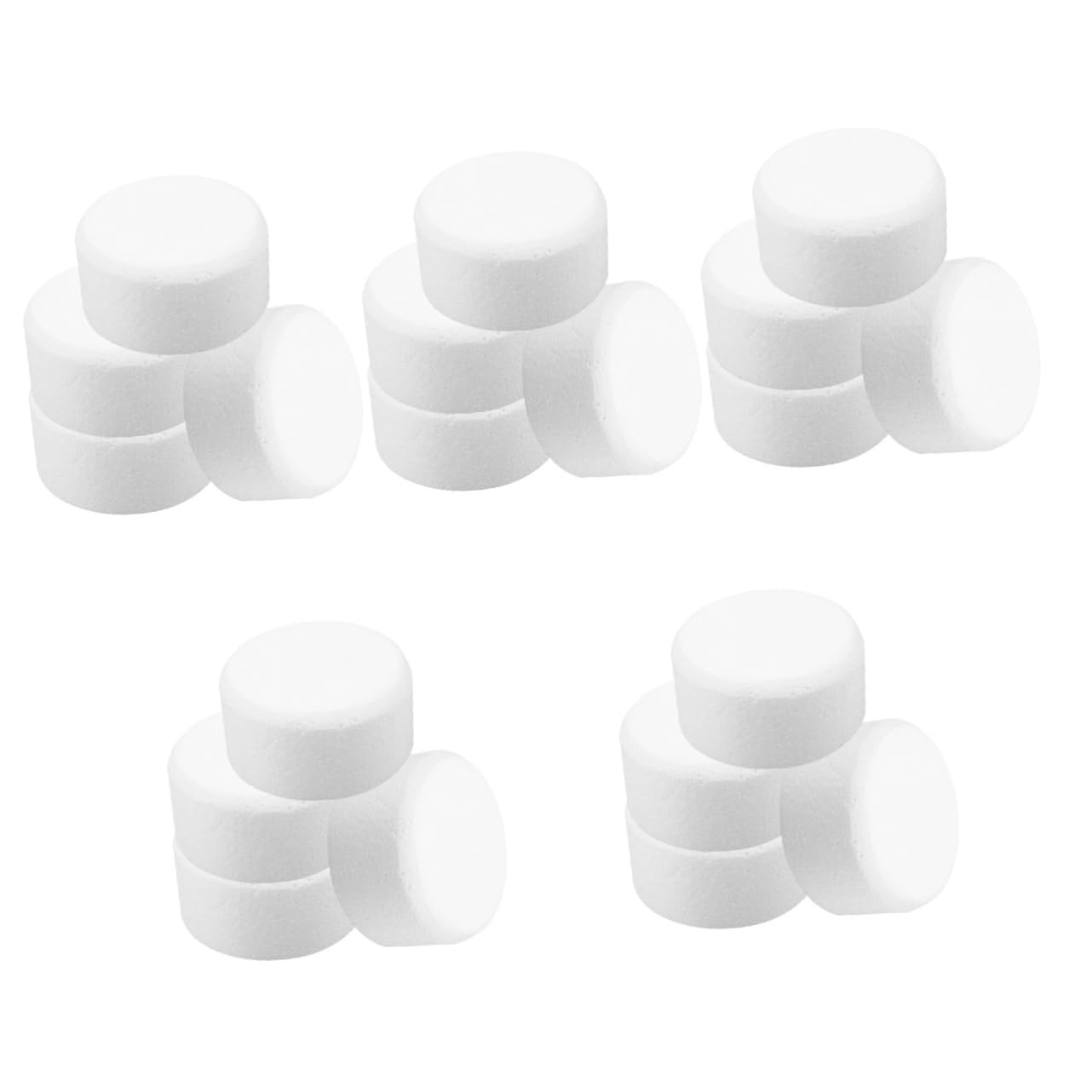 ERINGOGO 5sets Cake Dummies Round Foam Cake Circles Reusable for Bakery Wedding Decor 4pcs*5
