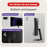 LG UltraWide™ 34WR50QK-B 34 Zoll 21:9 Curved UWQHD VA Monitor, 100Hz, HDR10, 99% sRGB, 2X HDMI 2.0, 1x DisplayPort 1.4, Schwarz – Ansicht 7