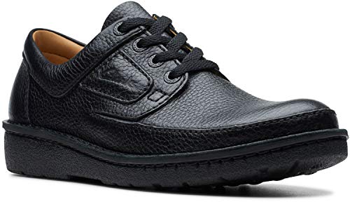 Clarks Nature II Black Grained Leather 7.53