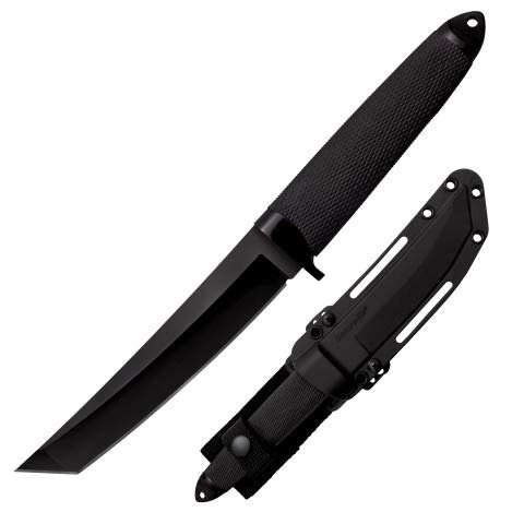 Cold Steel Cuchillo 13QBN Master Tanto 3V con hoja de acero CPM 3 V de 15,2 cm y empuñadura de Kray Ex negra