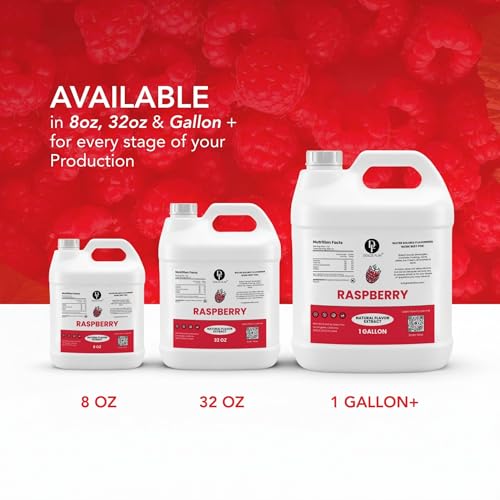 Image of Dolce Flav Natural Raspberry Flavoring Concentrate | Water Soluble | 32 Fl Oz