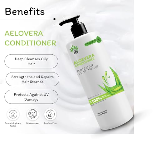 Image of GIR Aloe Vera Shampoo - 500 ML & Conditioner -500 ML- for Silky Smooth Hair & Scalp Nourishment - Combo Pack