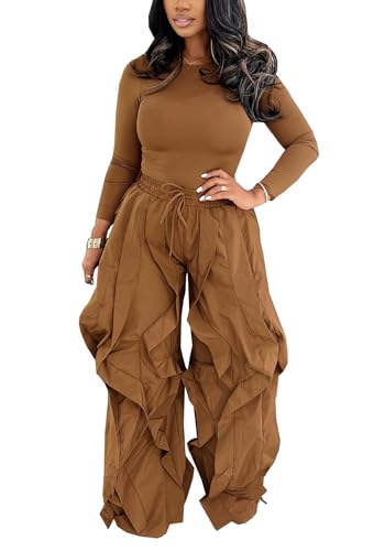 LETSVDO Pants Sets Women 2 Piece Outfits Dressy 2025 Fall