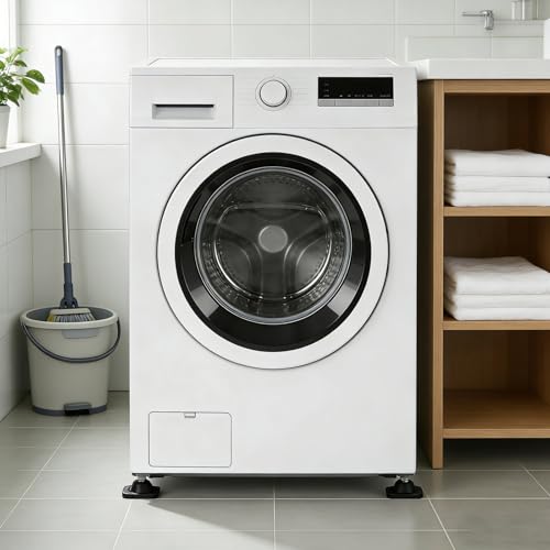 4 Stück Antivibrationspads für Waschmaschine Waschmaschine Füße Pad Schwingungsdämpfer für Waschmaschinen und Trockner, Anti Vibration Antirutschmatte Waschmaschines Fußpolster