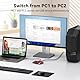 CMSTEDCD 10Gbps USB C Switch 2 PC teilen 4 USB 3.2 Port USB-C Switcher für PC Laptop teilen Tastatur Maus Webcam Es Wird Keine Videoübertragung und PD-Laden Unterstützt mit 2 USBA-C&1 USBC-C Kabeln