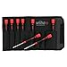 Wiha 26596 Nut Driver Set, Metric with Precision Soft PicoFinish Handle in Pouch, 8 Piece