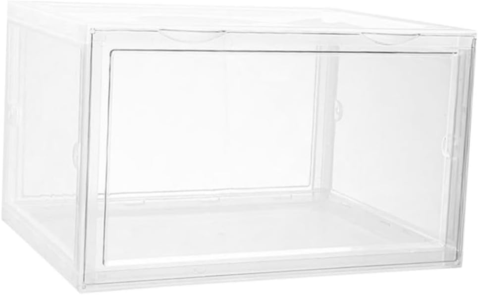 ARTIBETTER Shoe Storage Boxes with Dustproof Door Buckle, Stackable Shoe Organizers for Sneaker and Boot Space Saving, Sturdy Plastic Containers for Home Closet Organization