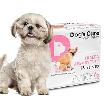 Eco Fralda Absorvente para Fêmeas - P 06 Unidades, Branco