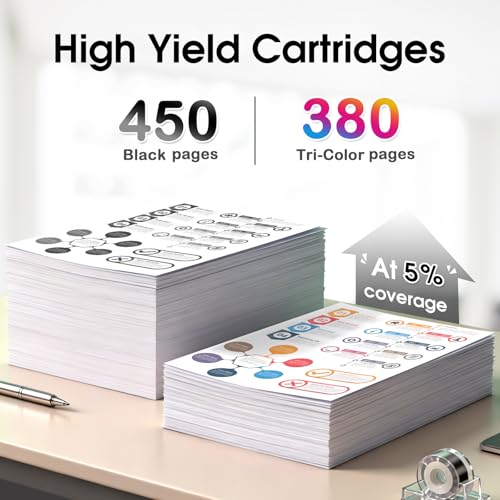 Image of NOINK 275XL 276XL Ink Cartridges Combo Pack High Yield Replacement for Canon PG-275 XL CL-276 XL - Compatible with Pixma TR4720 TR4722 TR4723 TR4700 TS3522, 2 Pack, 1 Black 1 Tri-Color