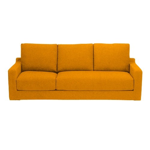 Amazon｜NDstyle. 3人掛けソファ 33シリーズ イエロー (脚別売り