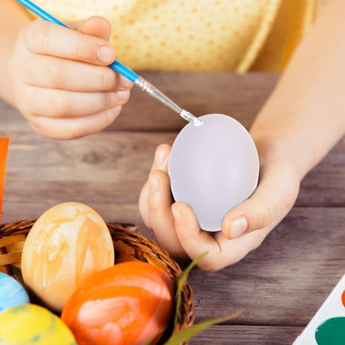 Holibanna Ovos De Falsos 40 Peças De Ovos De Páscoa Sem Pintura Ovos De Plástico Falsos Para Ajudar