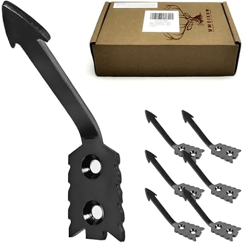VMSIXVM European Deer Skull Mount Hanger, Euro Wall Mount Skull Hanger for Deer Head and Other Smaller Skulls, European Mount Skull Hanger Deer Head Mount with Easy Install Kit for Indoor Outdoor Cover