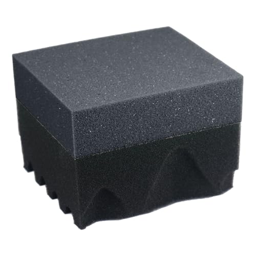 Aplicador para abrillantador de neumáticos – Esponja de espuma para aplicación – Espuma reutilizable diseño ondulado absorbente para limpieza revestimiento ruedas coche camión