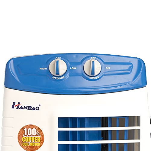 Image of HANBAO High-Speed Tower Fan with TOP Safety Copper Motor, 3 Speed