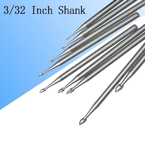 12 Puntas Bud Burr para Joyería de 3/32'' para Herramientas Rotativas miniatura 4