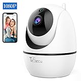 【1080P Full HD y Super ángulos de visión】Con una resolución 1080P Full HD, la cámara de vigilancia wifi muestra un video en vivo hiper claro y fluido. Esta cámara IP inalámbrica ofrece un ángulo de visión más amplio con una orientación horizontal de 355 grados (panorámica) y vertical de 70 grados (inclinación) para una cobertura completa de su hogar a 360 °.