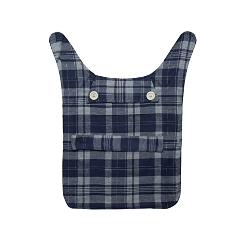 Image of Lulala Dog Plaid Print Cotton Jacket(14Inch,Grey and White)