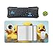 Cute Yellow Rubber Ducky Desk Mat Non-Slip Laptop Writing Pad Large Keyboard Mousepad with Rubber Base 23.6