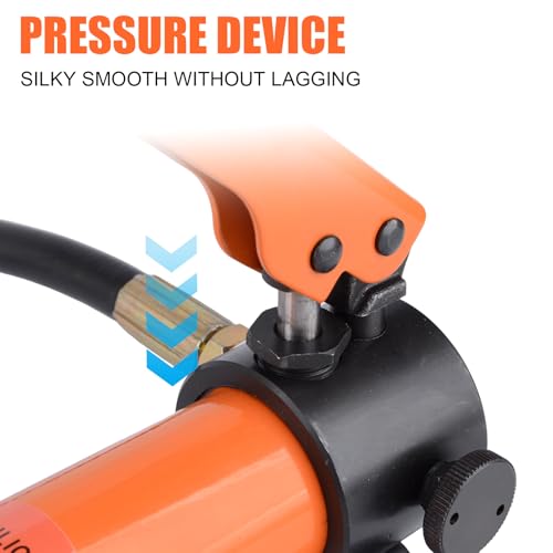 Image of HZLZRZ CP-180 Hydraulic Pump Hand Operated Pump Hydraulic Hand Pump Manual Pump for Porta Power and Jack (1000psi) (HZ-180)