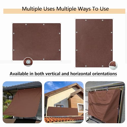 Cubierta impermeable para pérgola beige de alta densidad y 90% protección UV 5