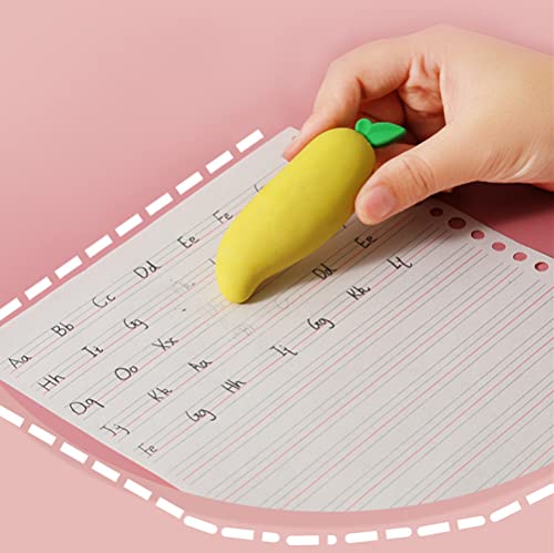 Ipienlee Pencil Erasers Novelty Rubbers Cute Fruit Eraser For Kids Girls Students Gift Pack Of 12 (12Pcs, Mango+Pineapple+Strawberry+Carrot) #TOP4